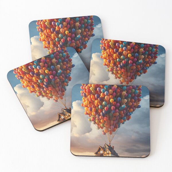 Item preview, House on Balloons designed and sold by Red Witch Art.
