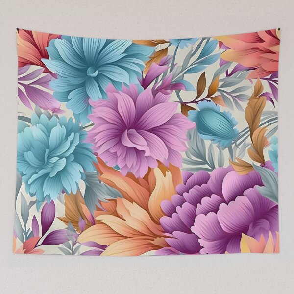 Item preview, Soft colorful flowers and foliage designed and sold by WanwisaChuenlom.