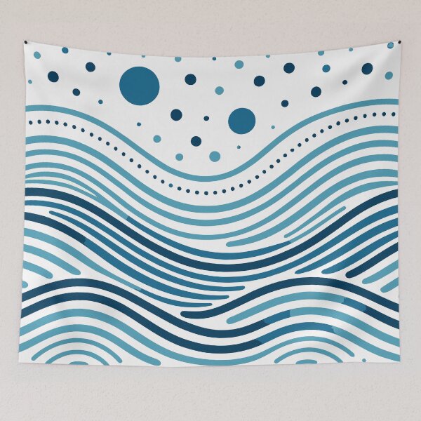 Item preview, Soothing Wavy Lines Pattern designed and sold by Spiritful-Bliss.