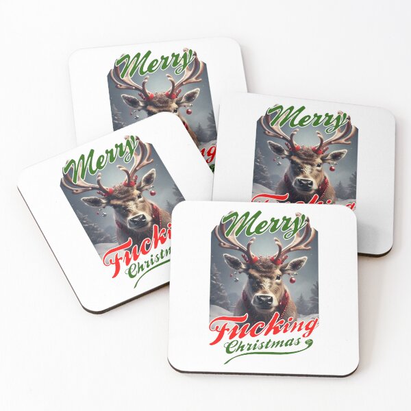 Item preview, Angry Reindeer; Merry Christmas;  designed and sold by StickerApe.