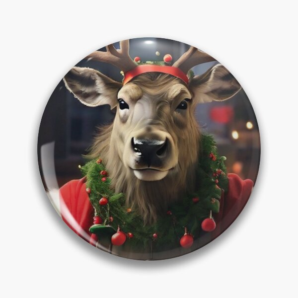 Item preview, Reindeer in Bar; Merry Christmas;  designed and sold by StickerApe.