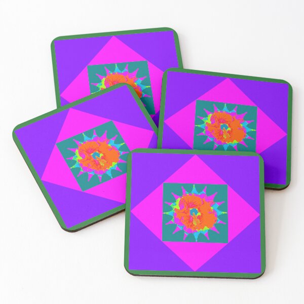 Item preview, Whimsical Purple & Pink abstract Orange flower design by Iritof designed and sold by iritof.