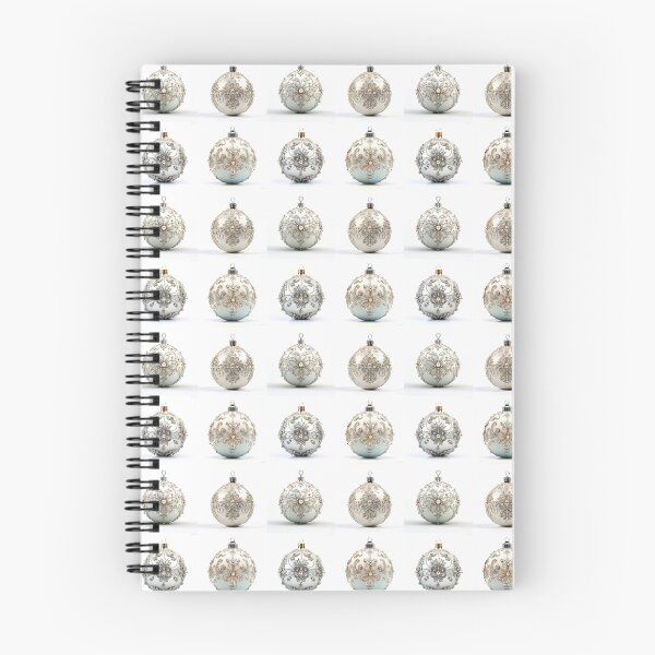 Item preview, Christmas tree balls, silver and gold, pattern designed and sold by silent-violin.