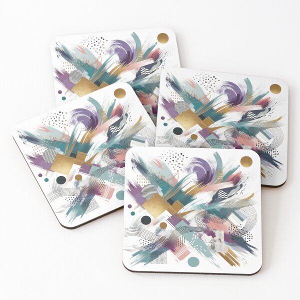 Item preview, Dynamic Brushstroke Collage Pattern designed and sold by Spiritful-Bliss.