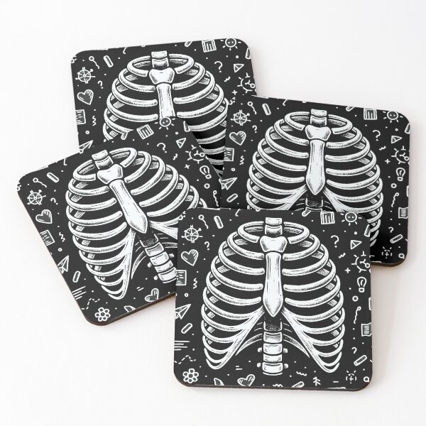 Item preview, Chalkboard Skeleton Ribs designed and sold by Promptified.