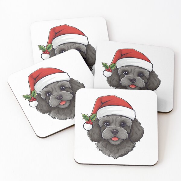 Item preview, Cavapoo and Cavoodle Christmas Black designed and sold by wotsthis.