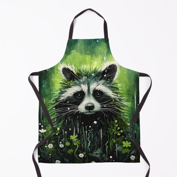 Item preview, Emerald Dream: Striking Raccoon in a Speedpainting Fantasy designed and sold by EnchantArtCo.