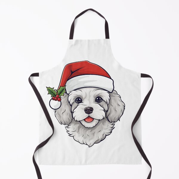 Item preview, Cavapoo and Cavoodle Christmas White Gray designed and sold by wotsthis.