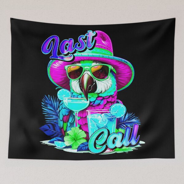 Item preview, Last call Margarita Colorful Parrot designed and sold by MindWave THC.