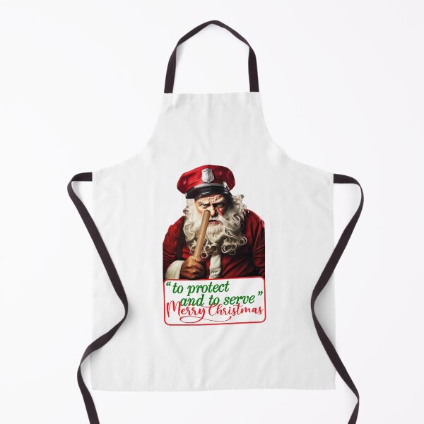 Item preview, Police as Santa Claus; Merry Christmas; designed and sold by StickerApe.