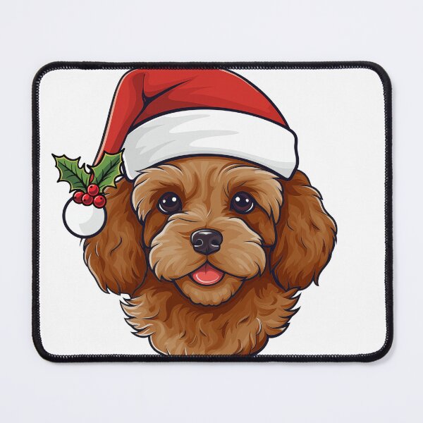 Item preview, Cavapoo and Cavoodle Christmas Ruby Red designed and sold by wotsthis.