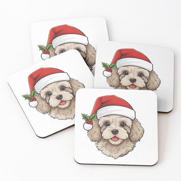 Item preview, Cavapoo and Cavoodle Christmas Cream, Light Gold designed and sold by wotsthis.