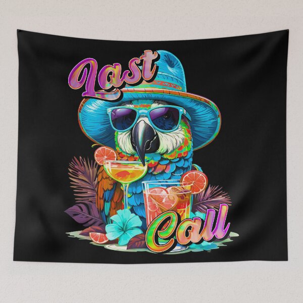 Item preview, Last call Margarita Colorful Parrot designed and sold by MindWave THC.