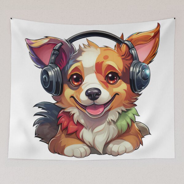 Item preview, cartoon dog designed and sold by ghostoffice.