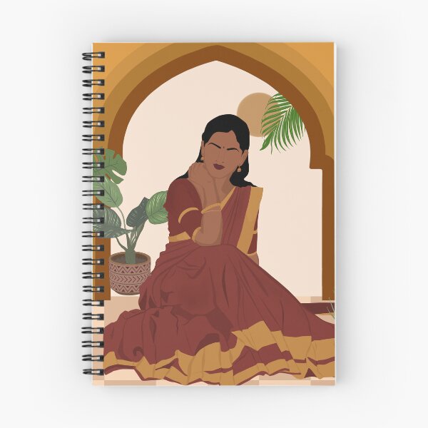 Item preview,   Indian Women In half Saree Art designed and sold by ThePurplePrints.