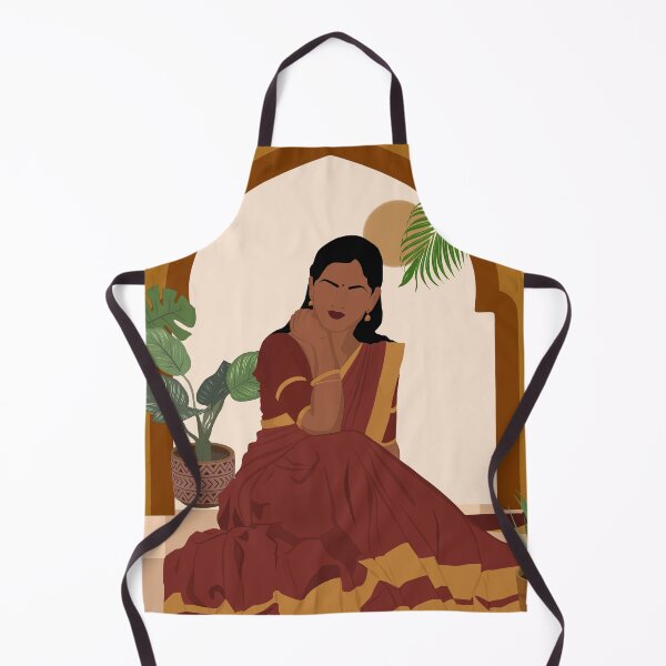 Item preview,   Indian Women In half Saree Art designed and sold by ThePurplePrints.