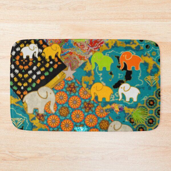 Item preview, Colorful Elephants Patchwork Design designed and sold by Pretty-Bird.