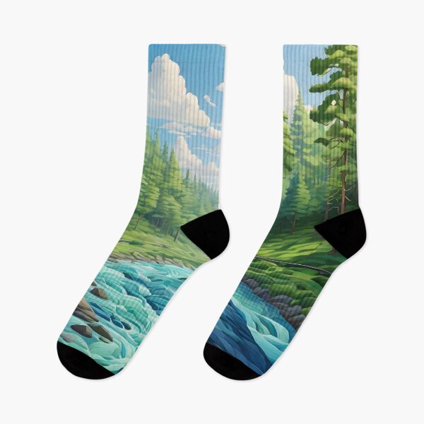 Item preview, “A forest with a river running through it.” designed and sold by Best-Art-32.