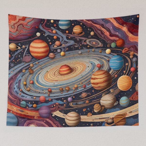 Item preview, “A galaxy with planets and stars.” designed and sold by Best-Art-32.