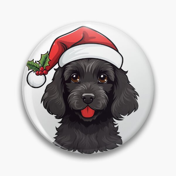 Item preview, Christmas Cavoodle Cavapoo Spaniel - Black designed and sold by wotsthis.