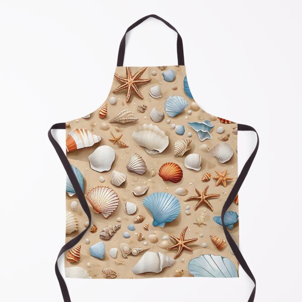 Item preview, “Sandy Serenity: A Seamless Pattern of Seashells and Sand” designed and sold by Best-Art-32.