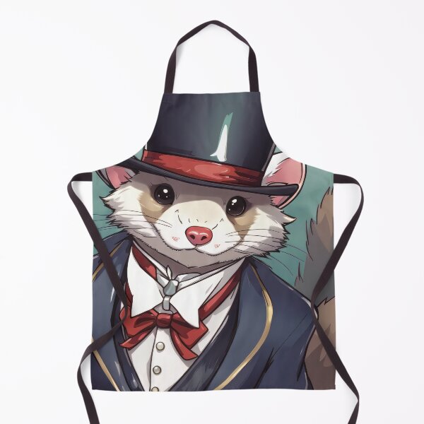 Item preview, Dapper Ferret in Top Hat designed and sold by mkydee.