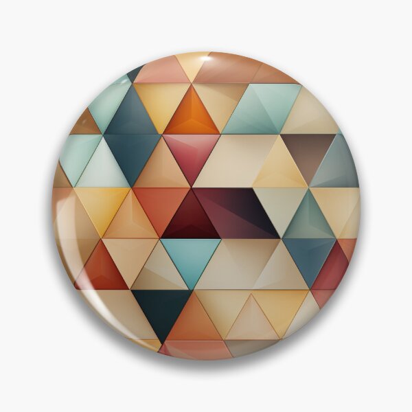Item preview, Triangular Forms in Harmony, Random, Retro Colours  designed and sold by stRAWprints.