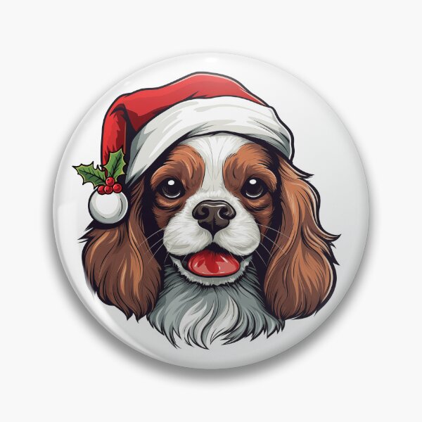 Item preview, Christmas Cavalier King Charles Spaniel - Blenheim designed and sold by wotsthis.