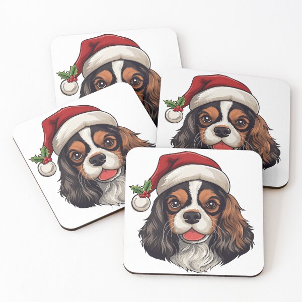 Item preview, Christmas Cavalier King Charles Spaniel - Tricolour designed and sold by wotsthis.