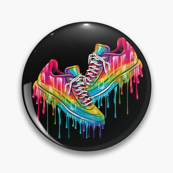 Item preview, Colorful Dripping Sneakers - Cool Street Wear designed and sold by WallGemsArt.