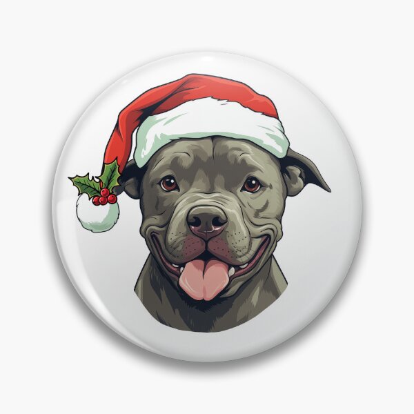 Item preview, Christmas Pitbull - Gray designed and sold by wotsthis.