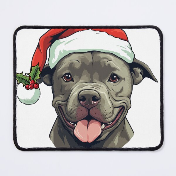 Item preview, Christmas Pitbull - Gray designed and sold by wotsthis.