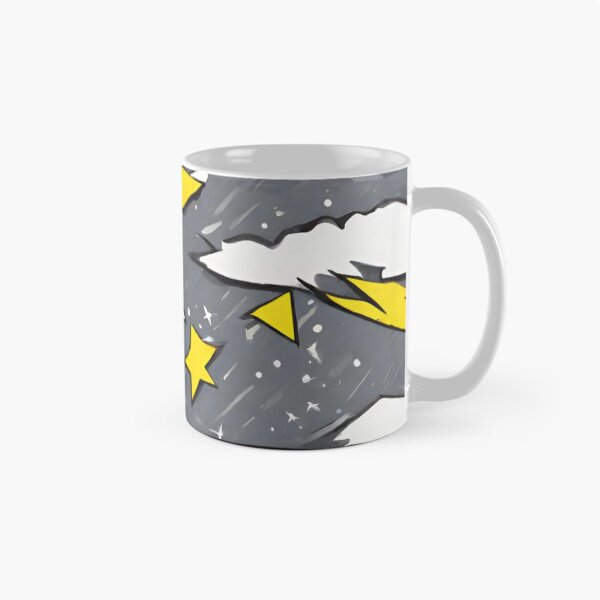 Item preview, Seamless pattern of clouds, lightning bolts, and stars designed and sold by 2R2iShop.