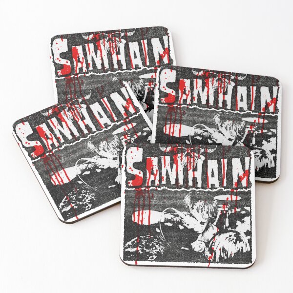 Item preview, SAMHAIN - bloodstained vintage live photo and logo designed and sold by PMartwork.