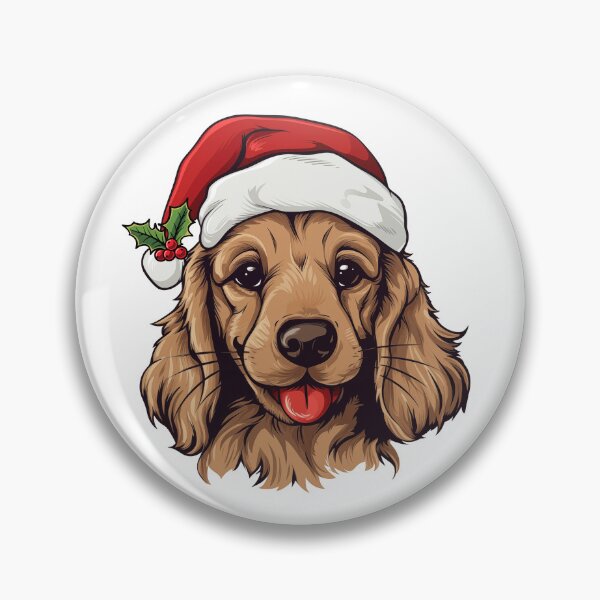 Item preview, Christmas Cocker Spaniel - Gold Tan Brown designed and sold by wotsthis.