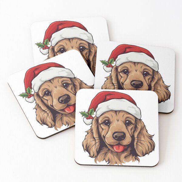 Item preview, Christmas Cocker Spaniel - Gold Tan Brown designed and sold by wotsthis.