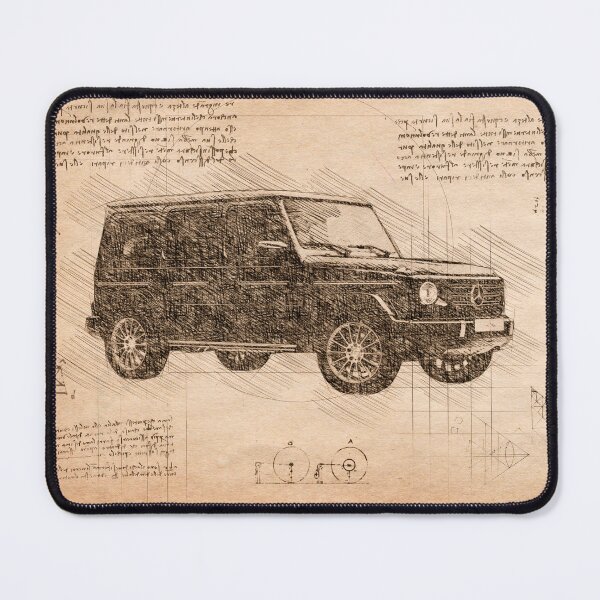 Item preview, Da Vinci Sketch Art MercedesG-Wagon - Vintage designed and sold by Rayyanz.