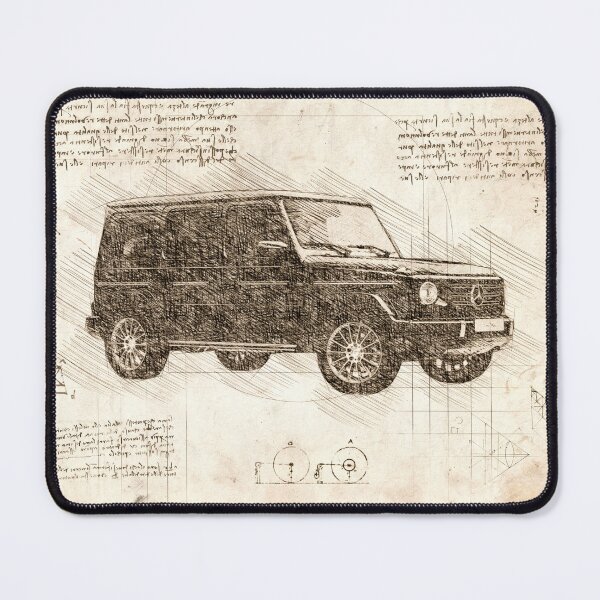 Item preview, Da Vinci Sketch Art MercedesG-Wagon - Paper designed and sold by Rayyanz.