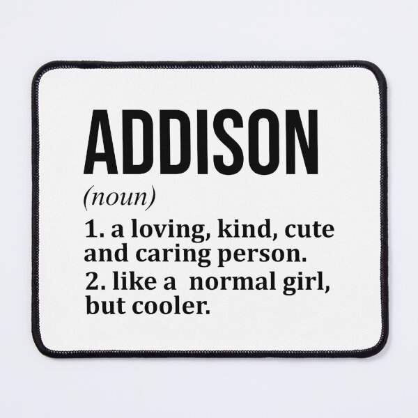 Item preview, Addison Name Definition designed and sold by XCIV.