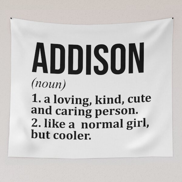 Item preview, Addison Name Definition designed and sold by XCIV.