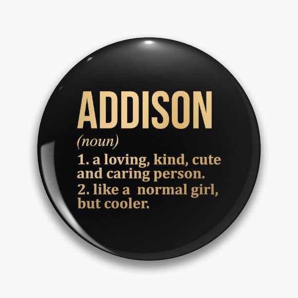 Item preview, Addison Name Definition in Gold designed and sold by XCIV.
