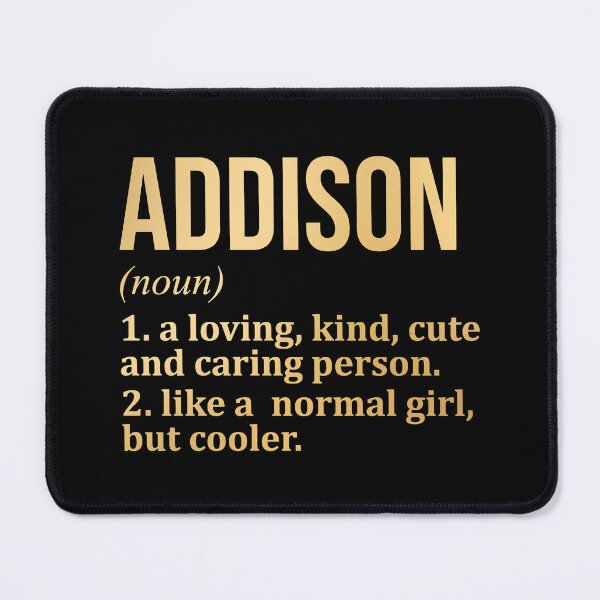 Item preview, Addison Name Definition in Gold designed and sold by XCIV.