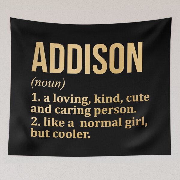 Item preview, Addison Name Definition in Gold designed and sold by XCIV.