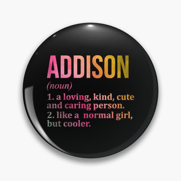 Item preview, Addison Name Definition in Watercolor designed and sold by XCIV.