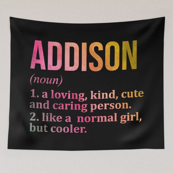 Item preview, Addison Name Definition in Watercolor designed and sold by XCIV.