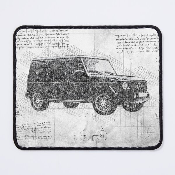Item preview, Da Vinci Sketch Art MercedesG-Wagon - Grunge designed and sold by Rayyanz.