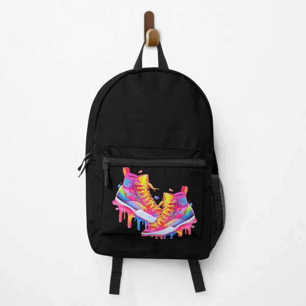 Item preview, Colorful Neon Dripping Sneakers - Cool Street Shoes designed and sold by WallGemsArt.