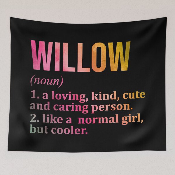 Item preview, Willow Name Definition in Watercolor designed and sold by XCIV.