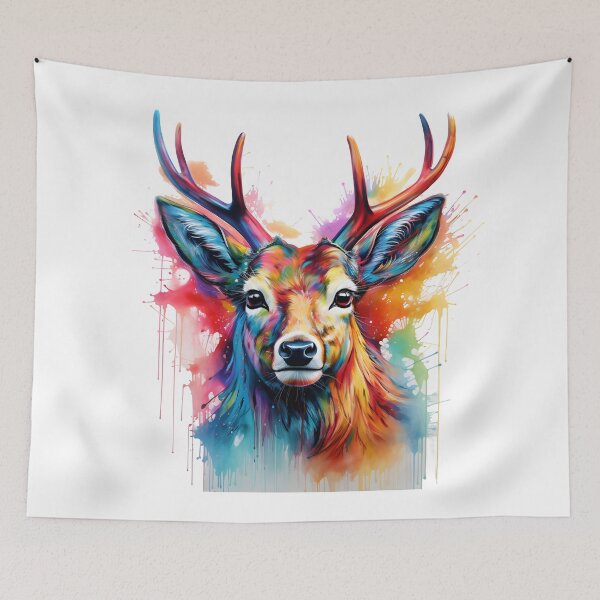 Item preview, rainbow deer designed and sold by KandaShopTH.