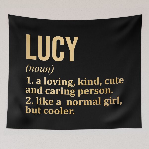 Item preview, Definición de nombre Lucy en oro designed and sold by XCIV.